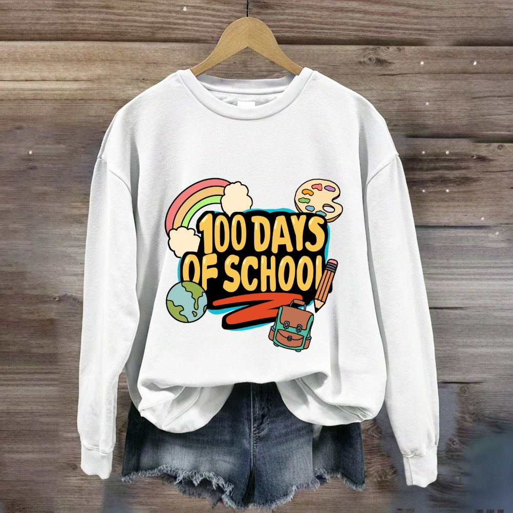 100 Days Of School Rainbow Sweatshirt