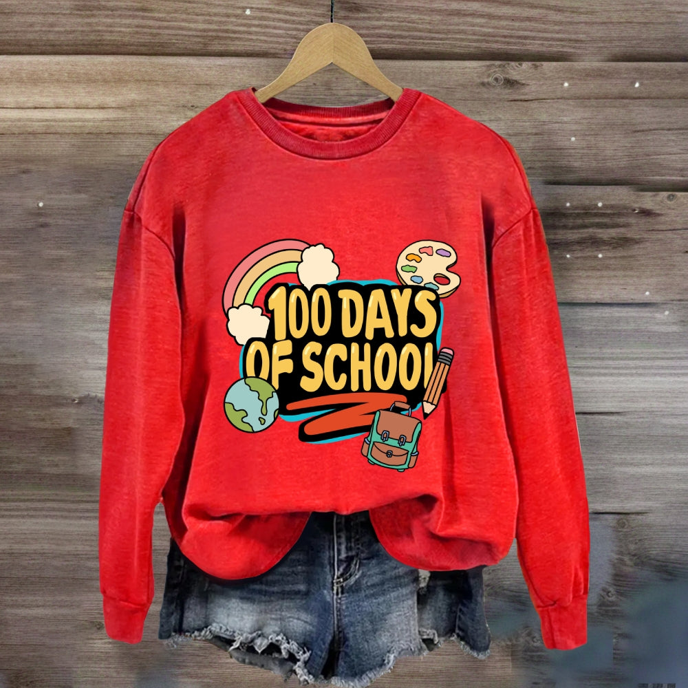 100 Days Of School Rainbow Sweatshirt