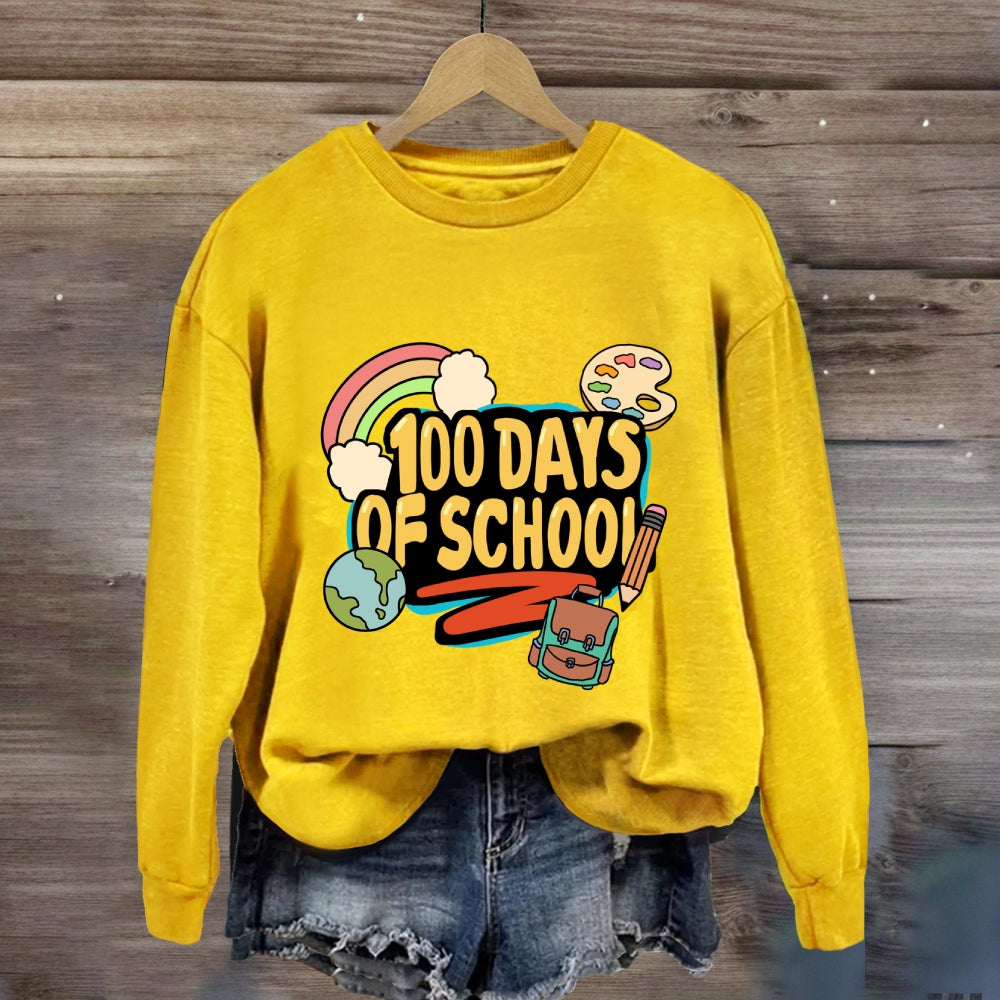 100 Days Of School Rainbow Sweatshirt