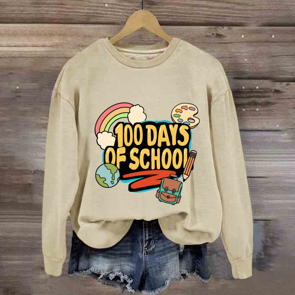 100 Days Of School Rainbow Sweatshirt