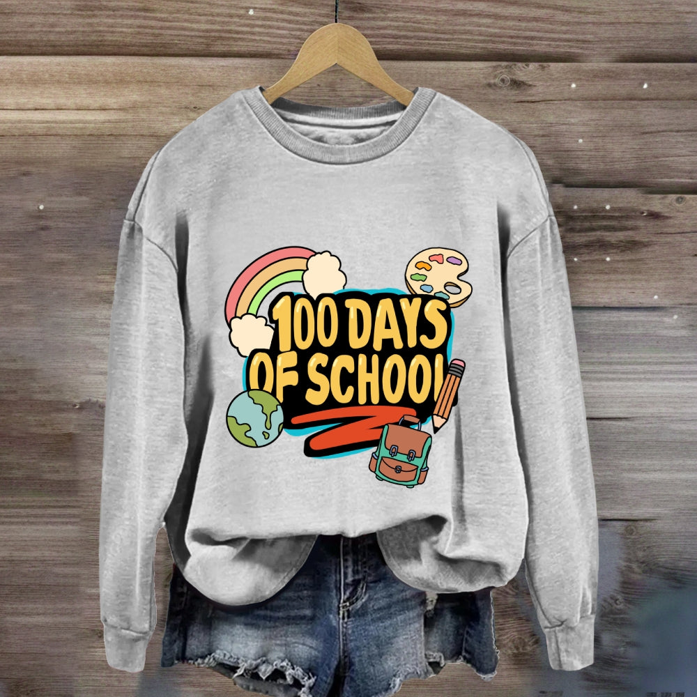 100 Days Of School Rainbow Sweatshirt