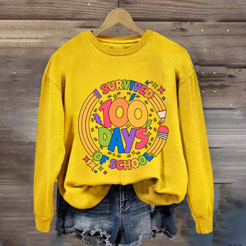 I Survived 100 Days Of School Sweatshirt