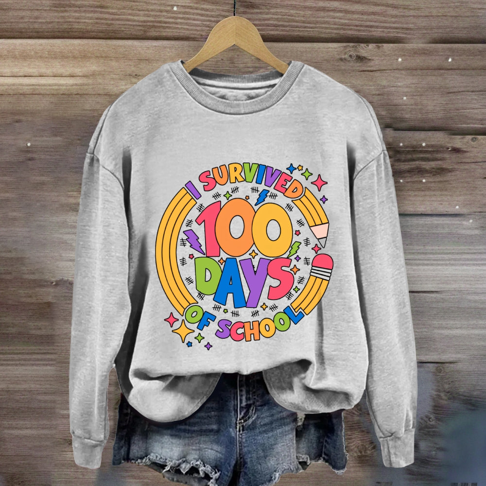 I Survived 100 Days Of School Sweatshirt