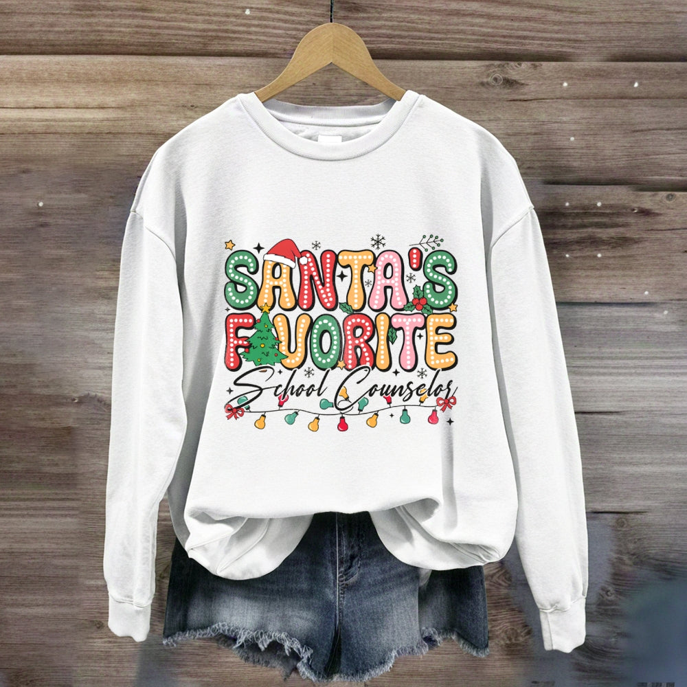 Santa's Favorite School CounselorSweatshirt