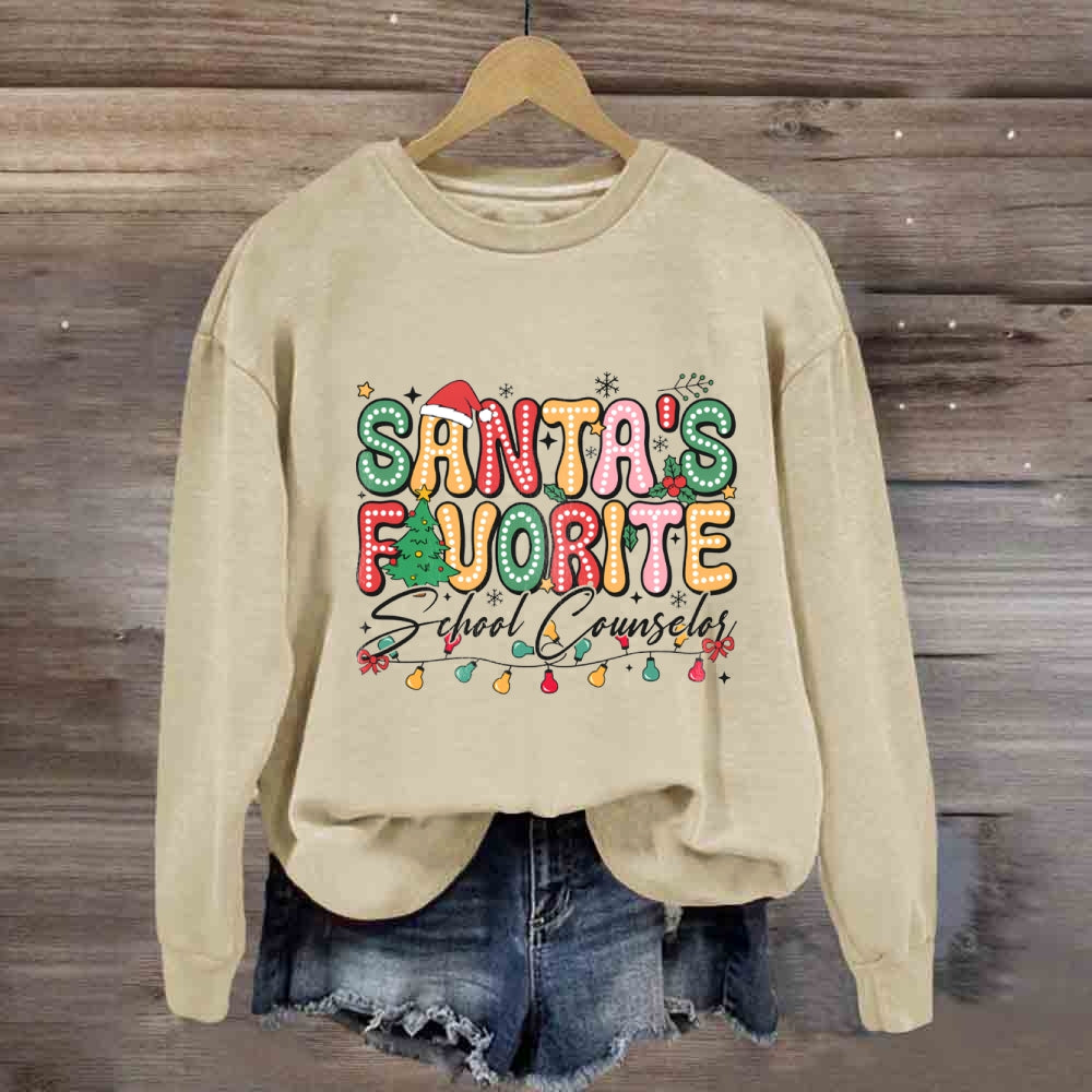 Santa's Favorite School CounselorSweatshirt