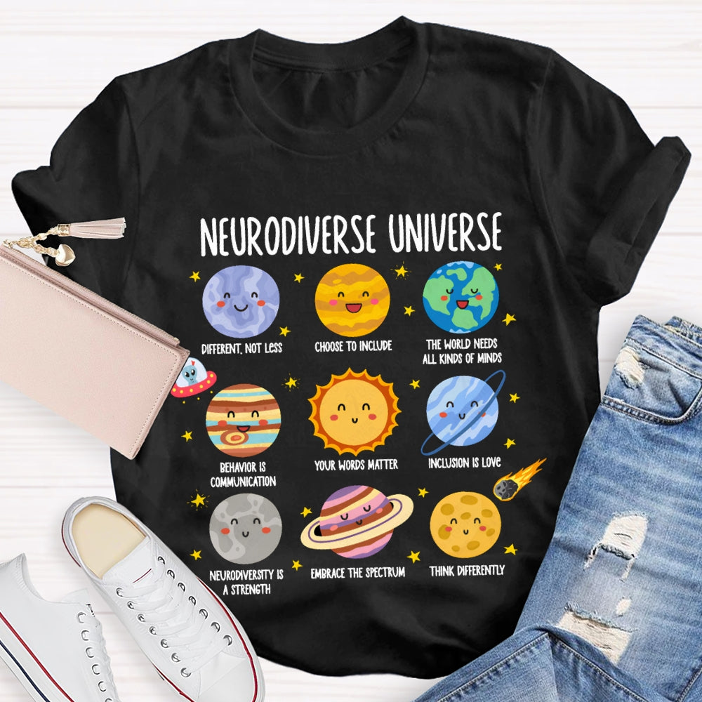 Neurodiverse Universe Sped Autism Awareness Special Education T-shirt