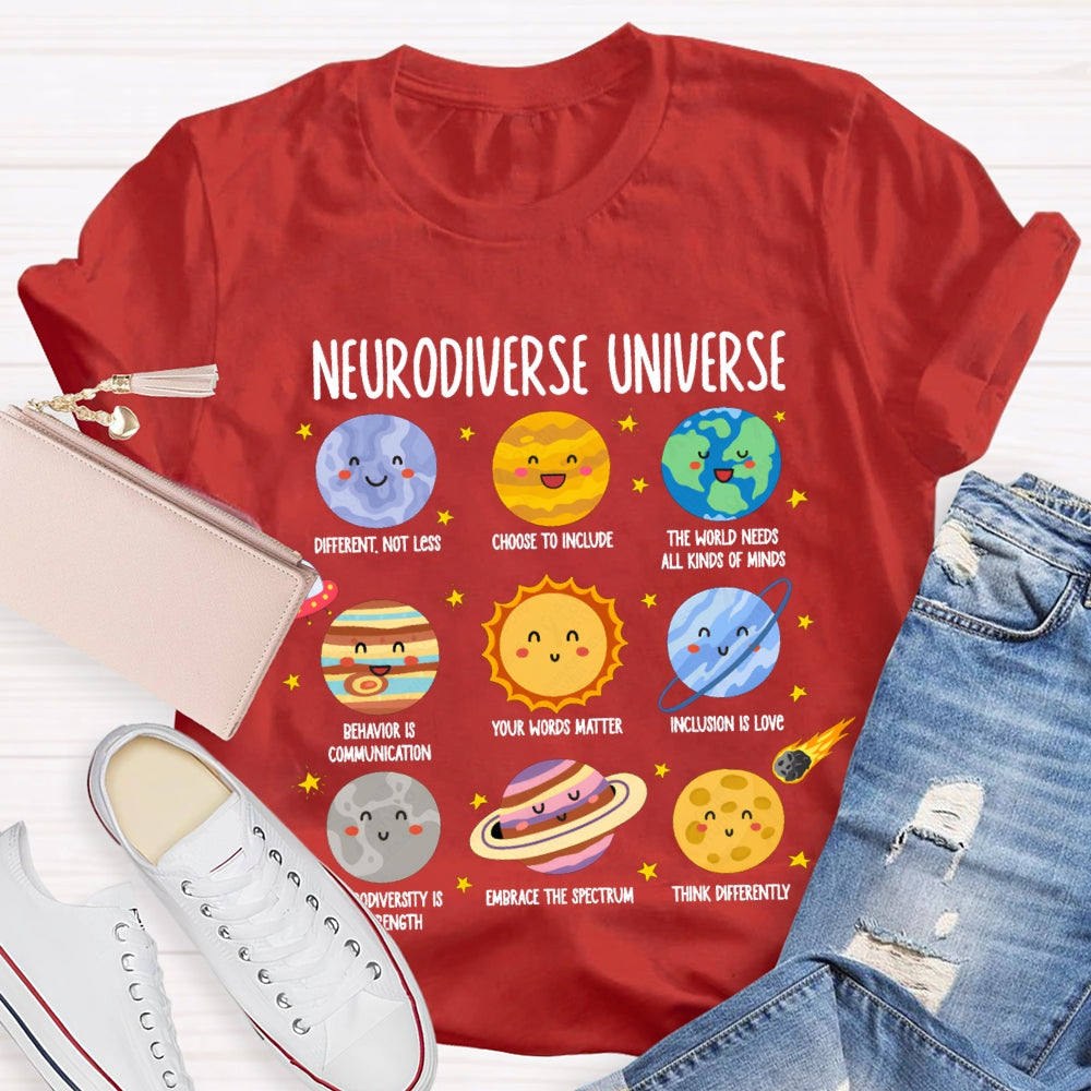 Neurodiverse Universe Sped Autism Awareness Special Education T-shirt