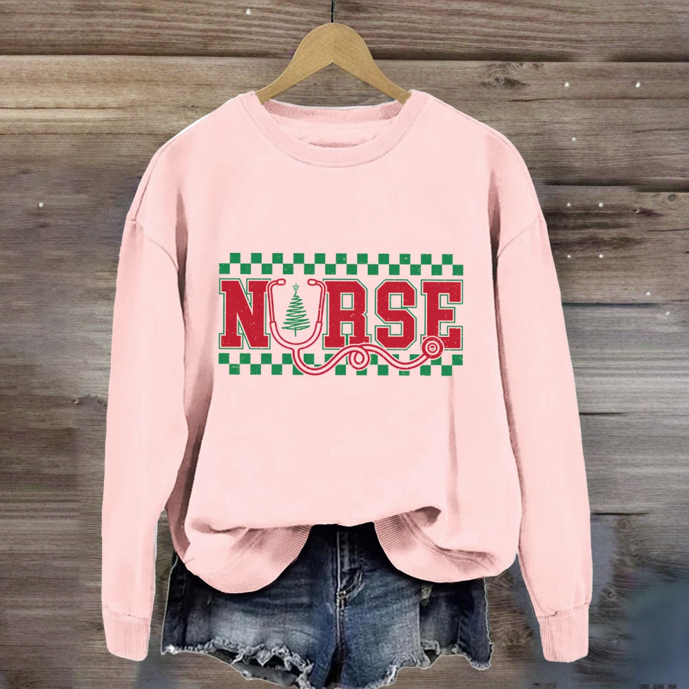 Christmas Nurse Stethoscope Sweatshirt