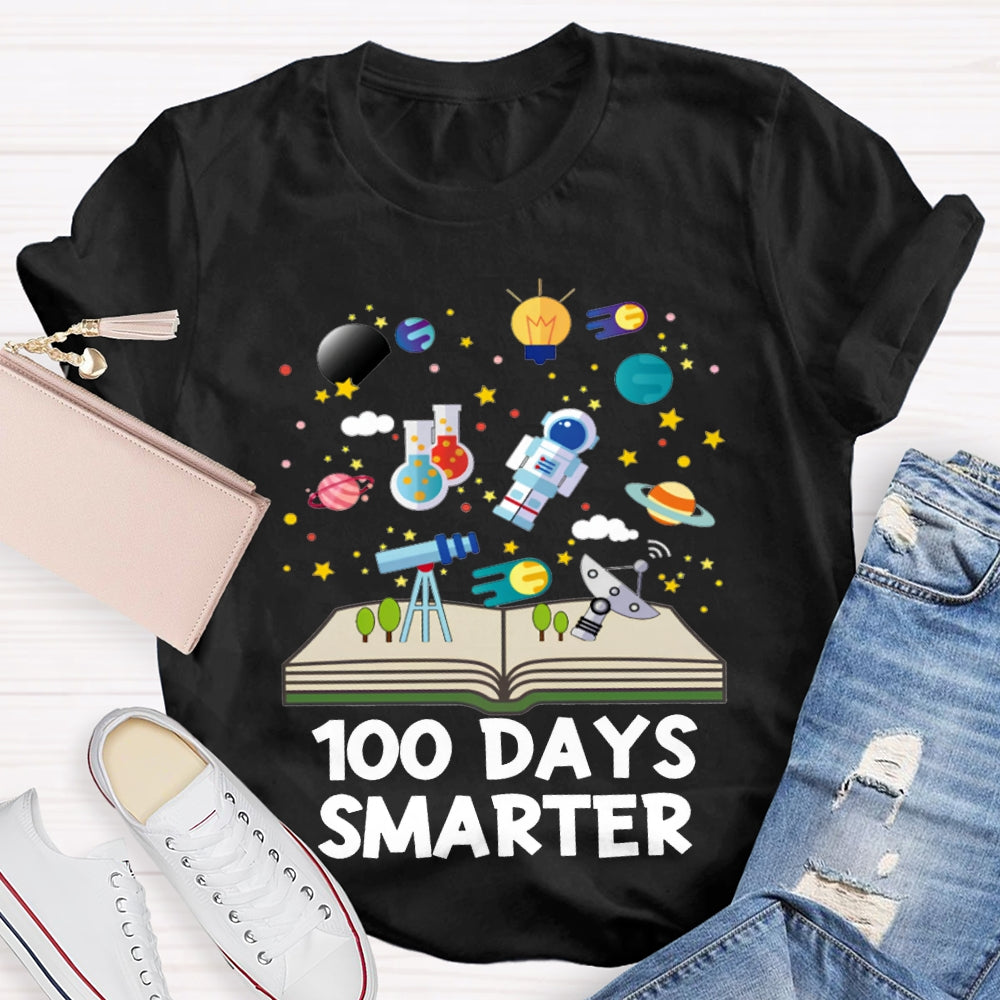 100 Days Smarter Knowledge In Books T-shirt