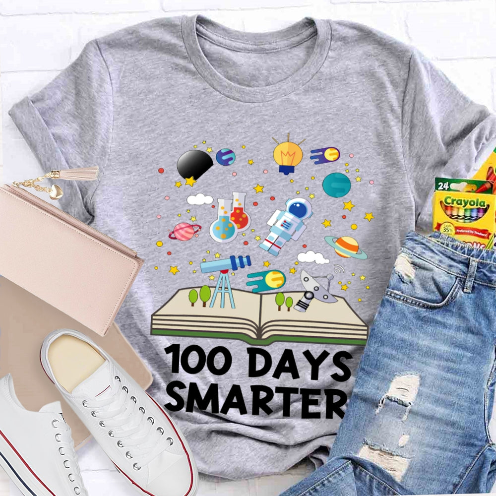 100 Days Smarter Knowledge In Books T-shirt
