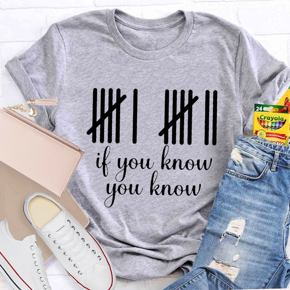 67 If You Know You Know Teacher T-Shirt