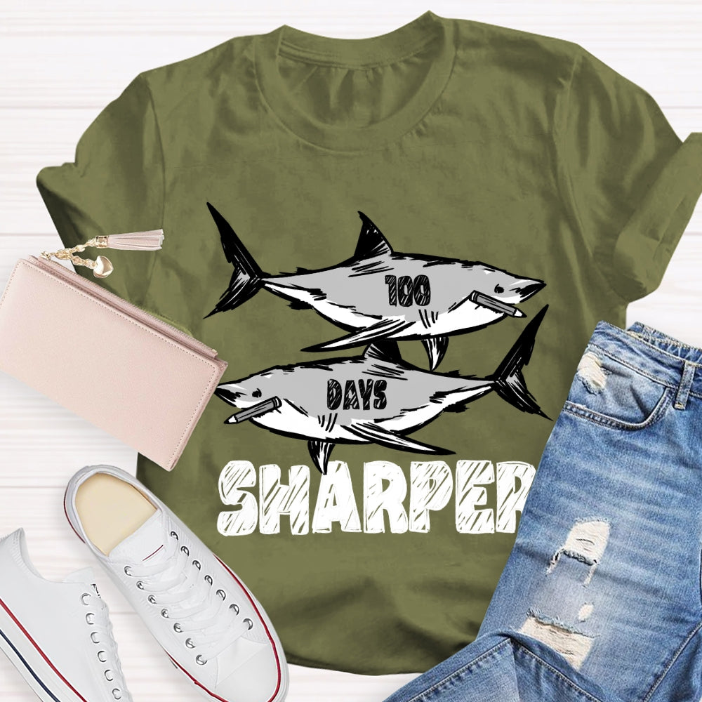 100 Days Sharper Shark T-Shirt