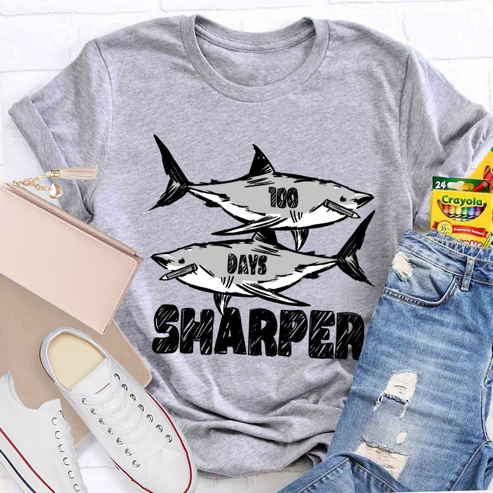 100 Days Sharper Shark T-Shirt
