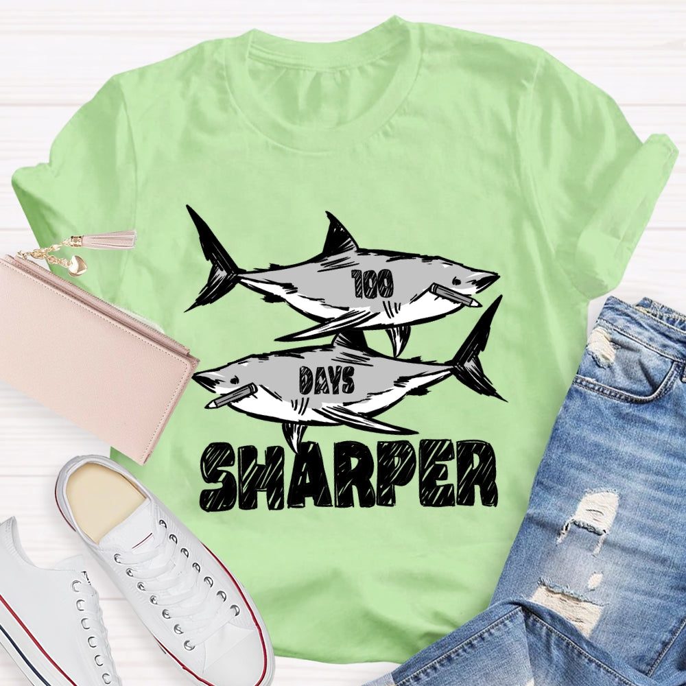 100 Days Sharper Shark T-Shirt