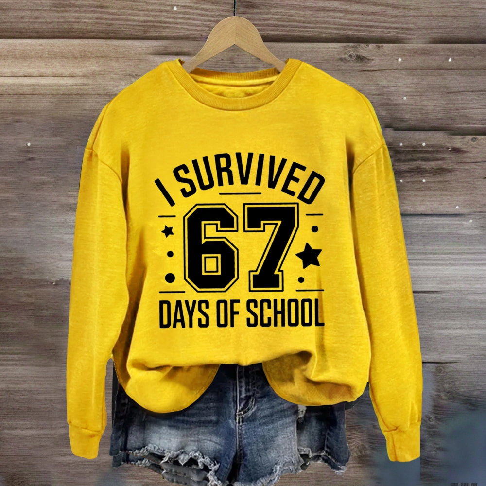 I Survived 67 Days Of School Teacher Sweatshirt