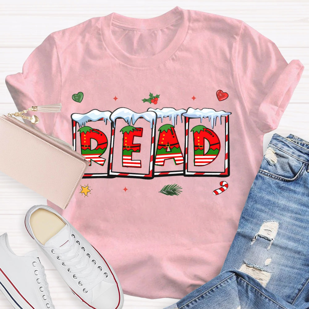 Read Christmas Vibes Fonts T-shirt