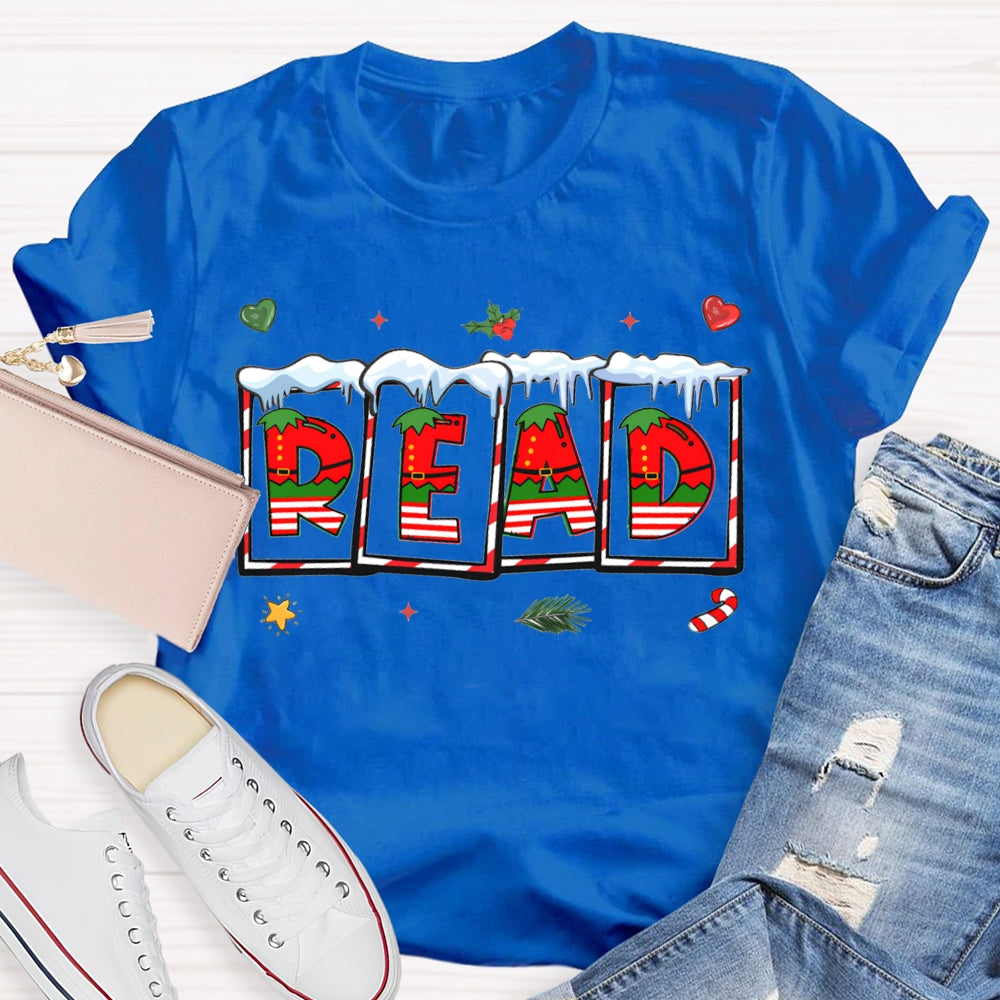 Read Christmas Vibes Fonts T-shirt