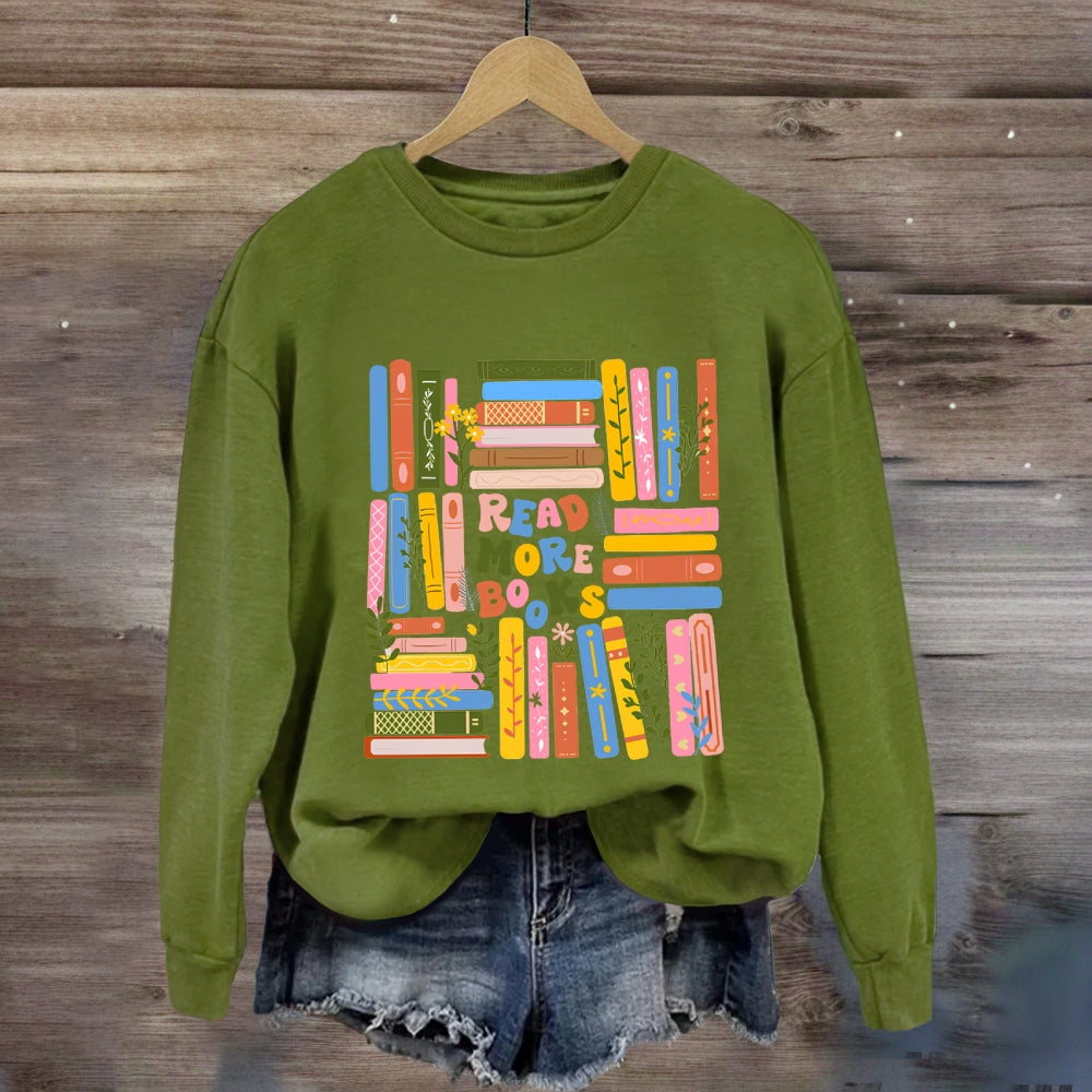 Read More Books Colored Books Sweatshirt