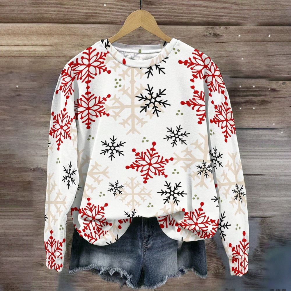 Christmas Snowflake Vibes Teacher Sweatshirt