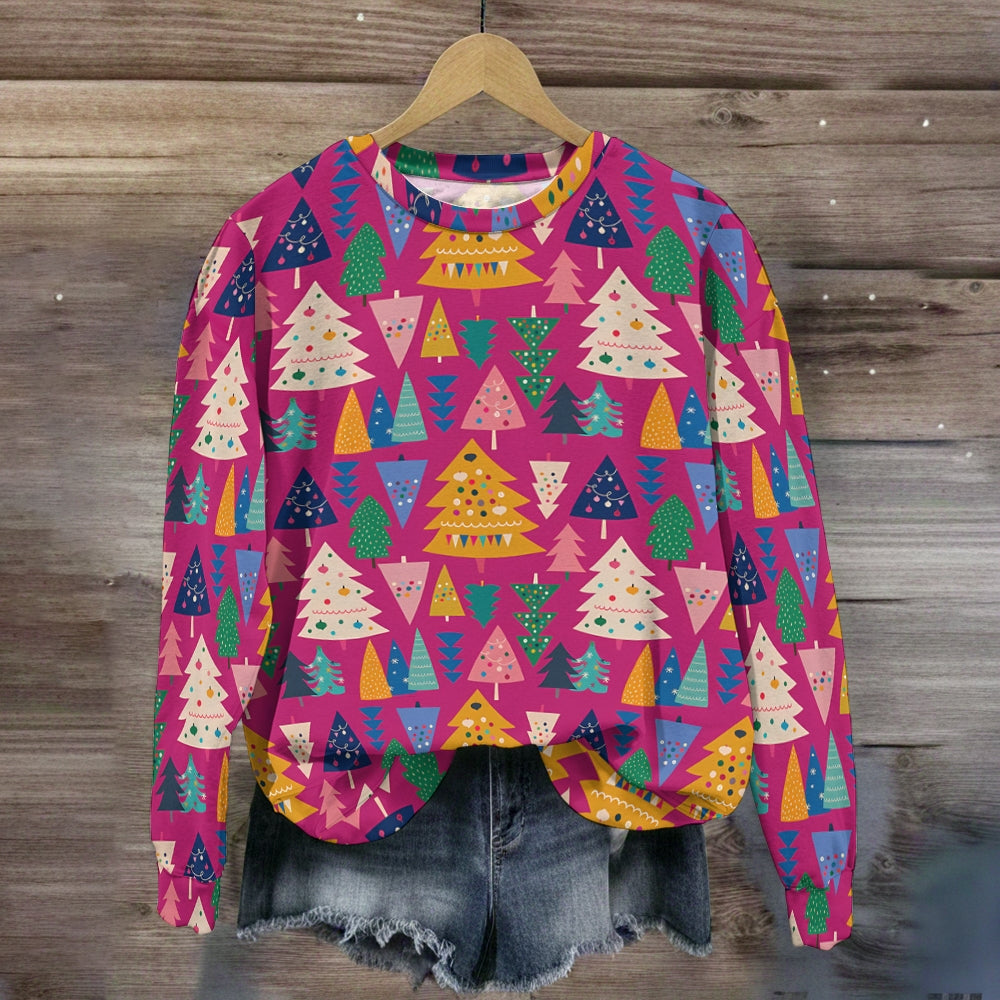 Colorful Christmas All-Over Print Sweatshirt