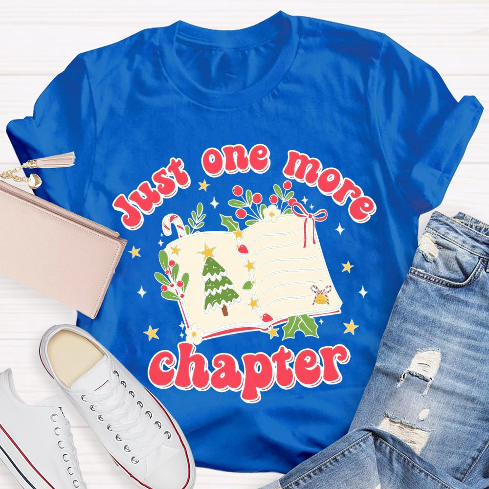 Just One More Chapter Christmas Tree Books T-shirt