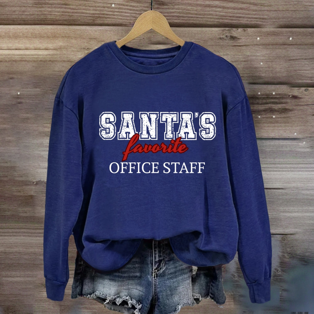 Santa'S Favorite Office Staff Sweatshirt