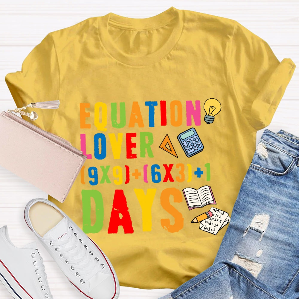 Equation Lover Days T-shirt