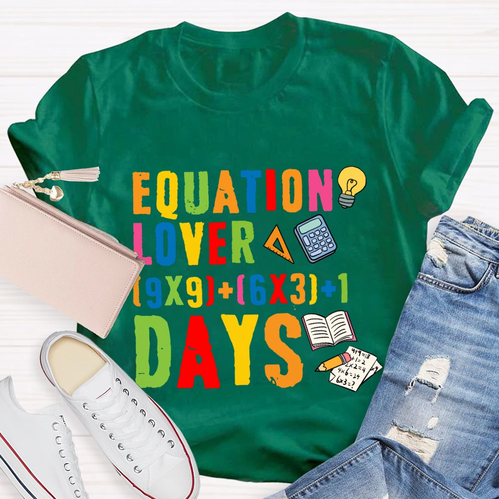 Equation Lover Days T-shirt