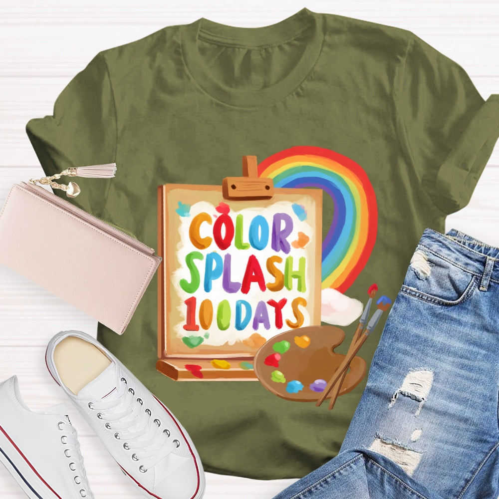 Color Splash 100 Days T-shirt