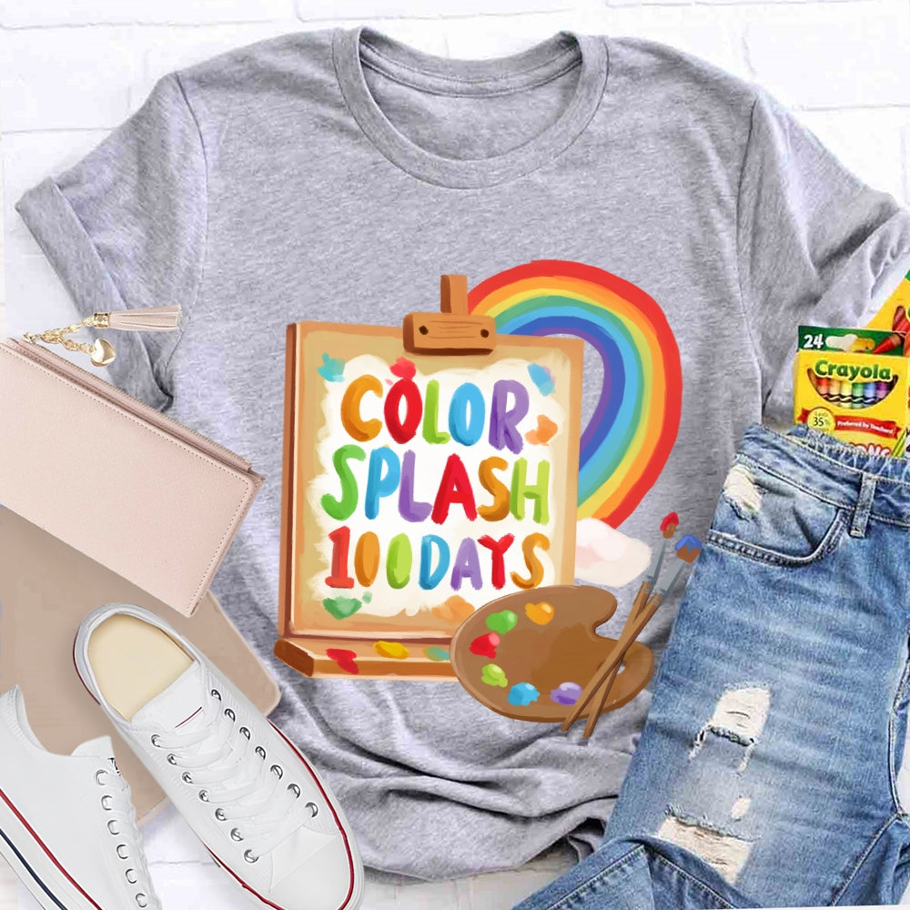 Color Splash 100 Days T-shirt