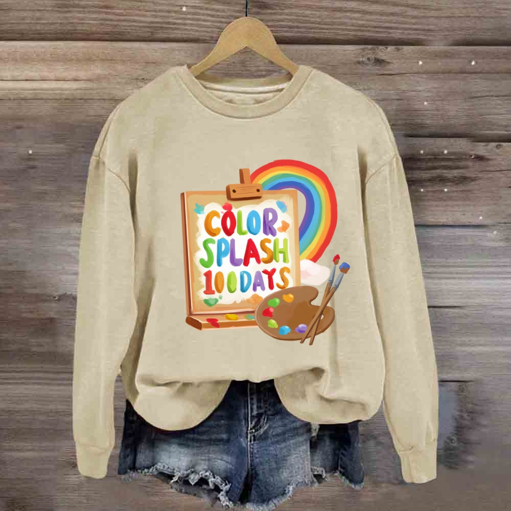 Color Splash 100 Days Sweatshirt