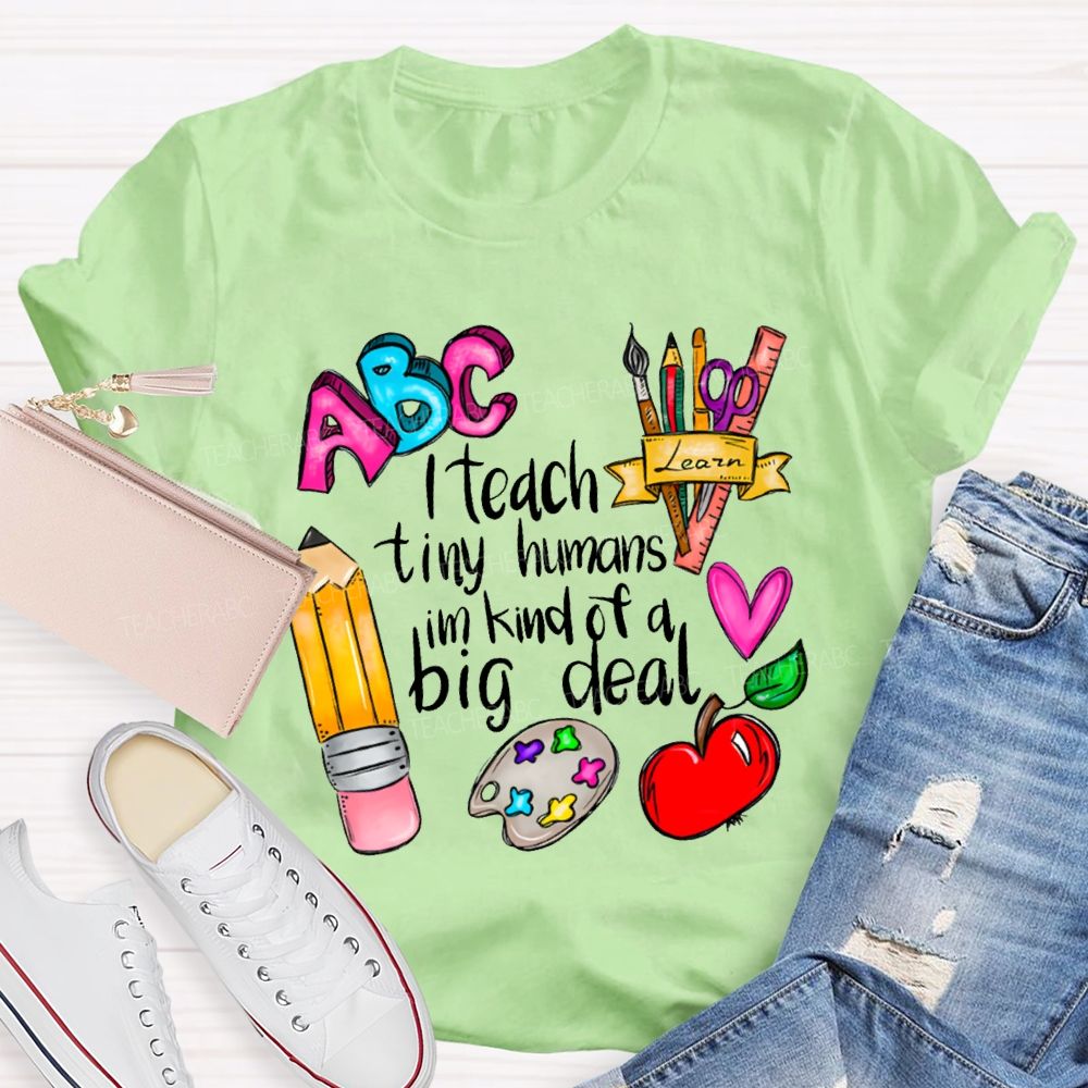 Teach Tiny Humans I'M Kind Of A Big Deal T-shirt