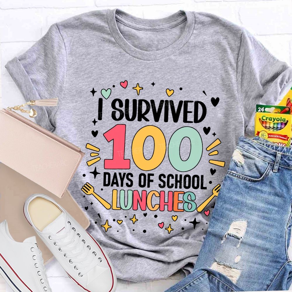 I Survived 100 Days Of School Lunches T-shirt