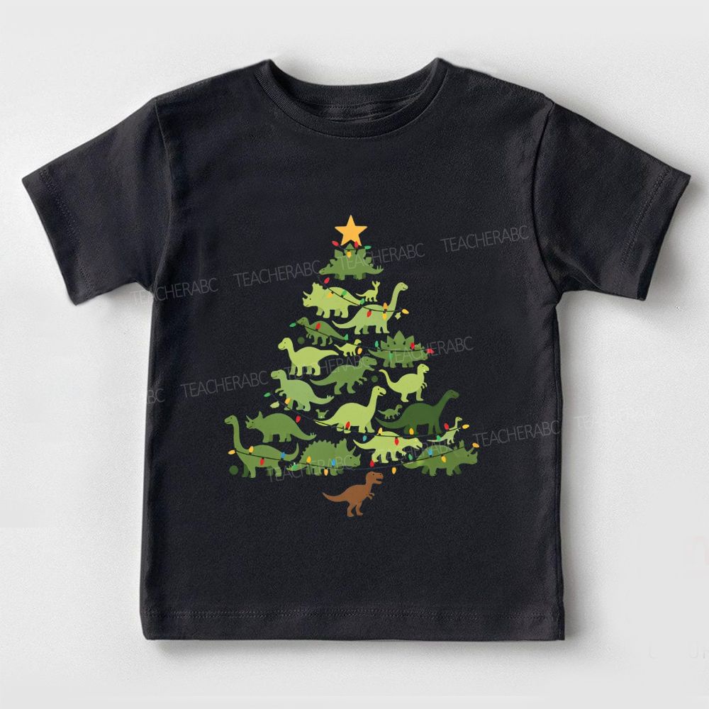 Christmas Lights And Christmas Tree Merry Vibes Toddler T-shirts