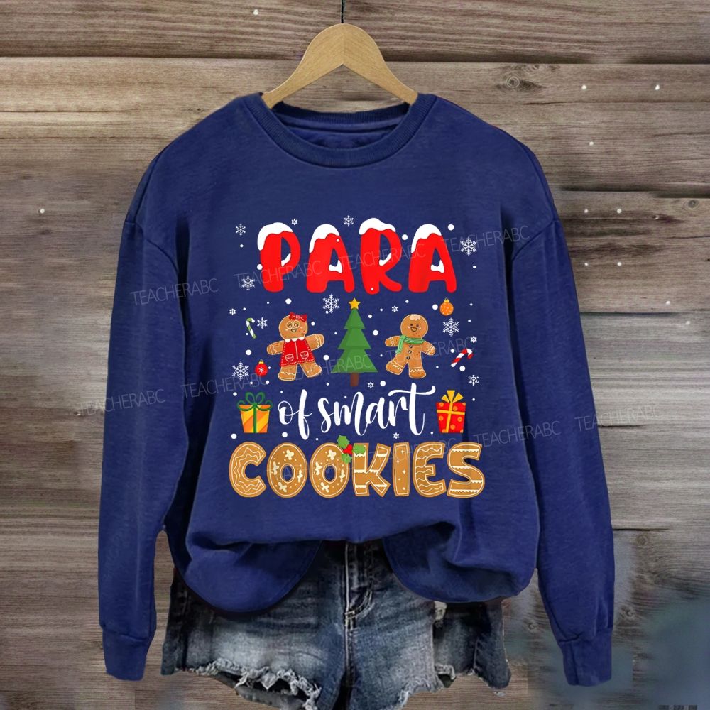 Para Of Smart Cookies Christmas Trees Sweatshirt