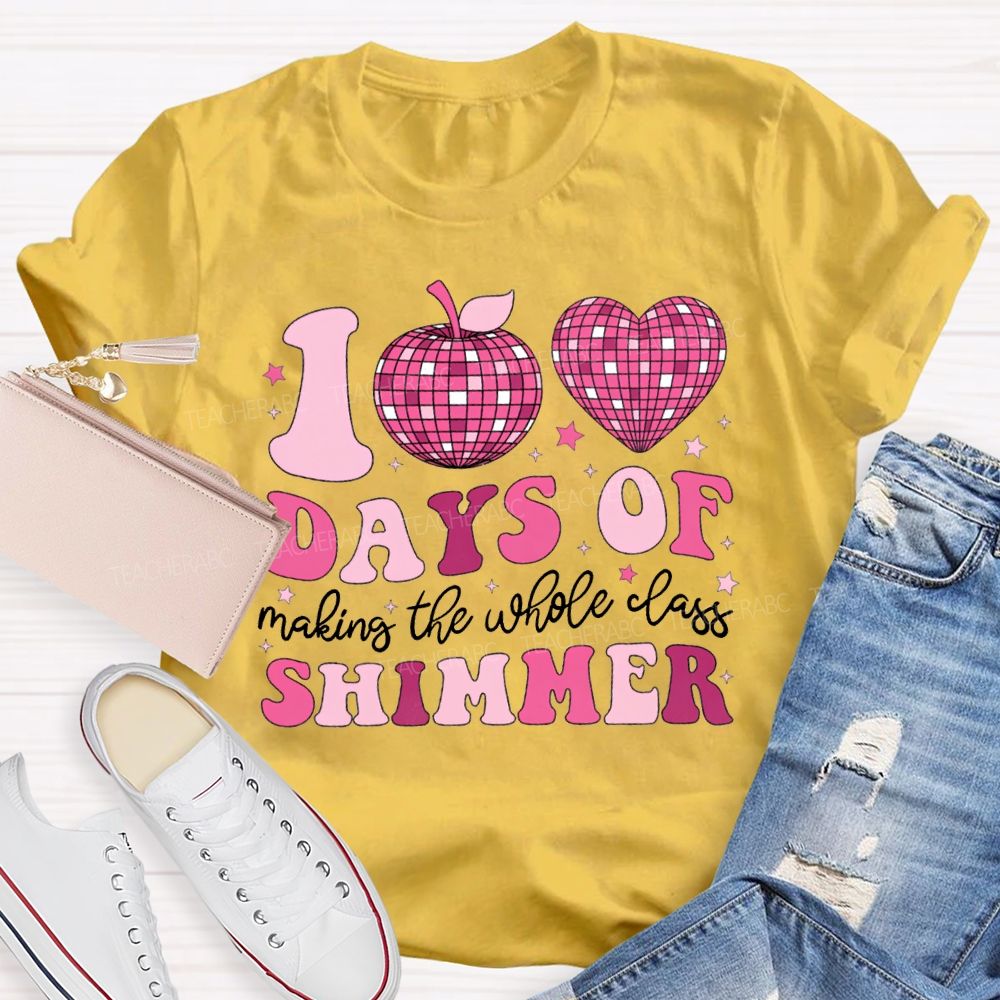 100 Days Of Making The Whole Class Shimmer T-shirt