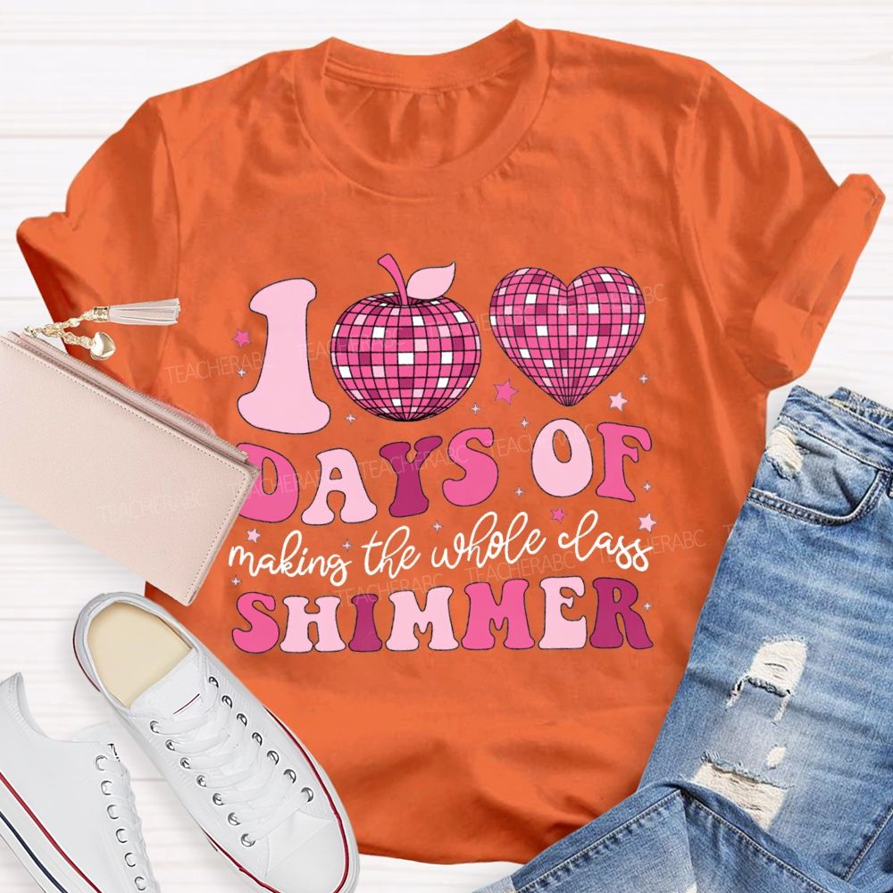 100 Days Of Making The Whole Class Shimmer T-shirt