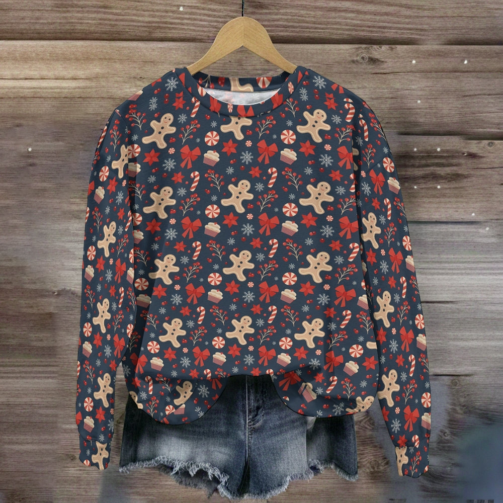 Christmas Gingerbread Man Gift Box Sweatshirt