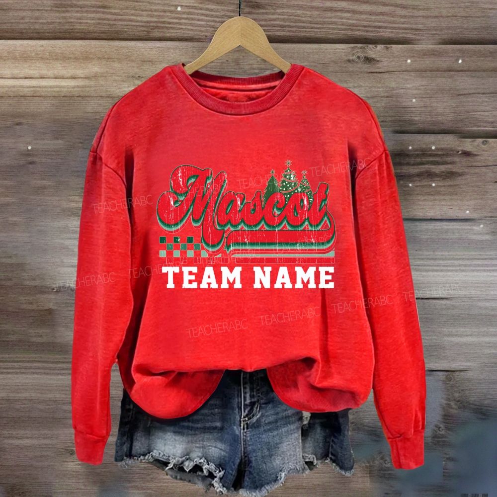 Personalized School Mascot  And Team Name Sweatshirt