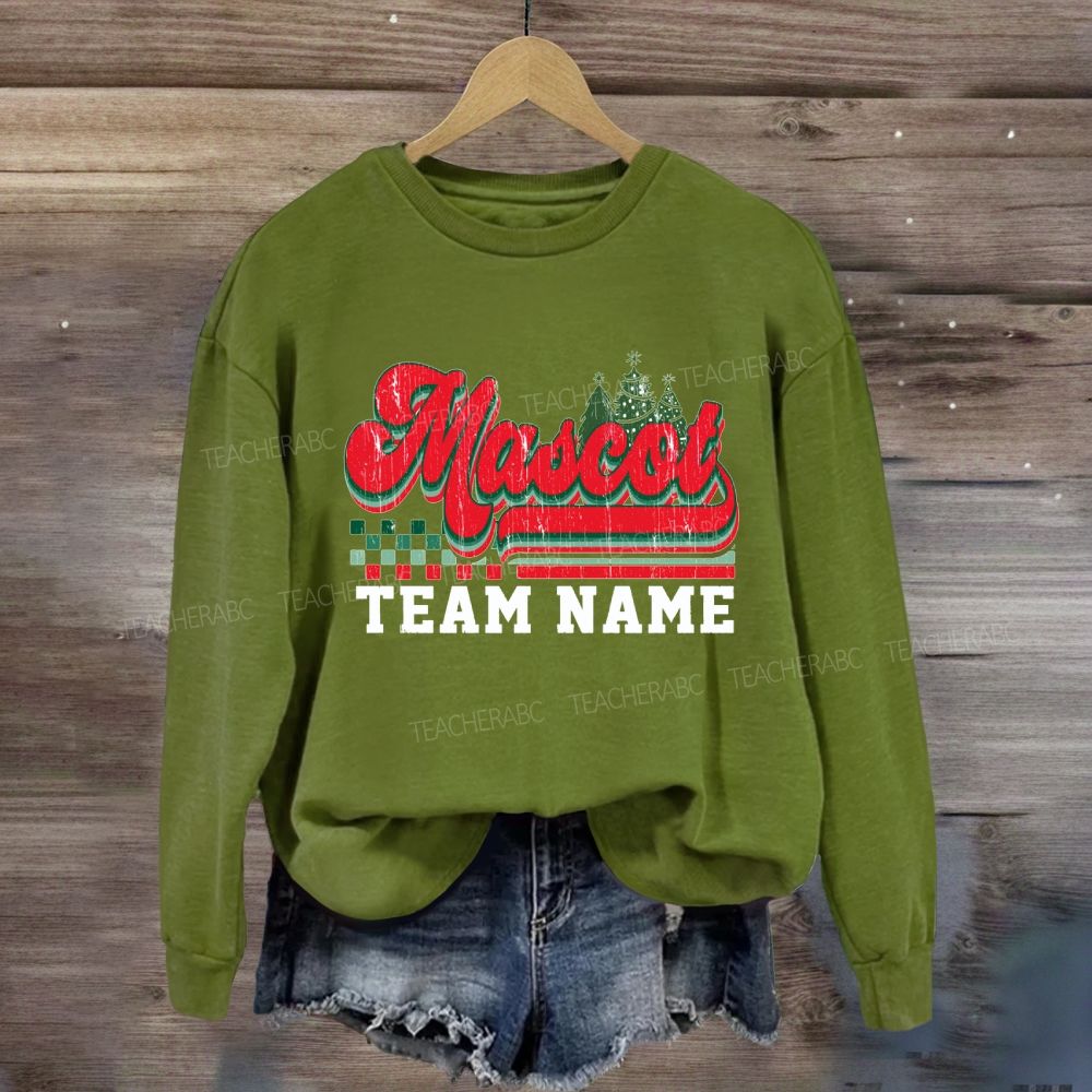 Personalized School Mascot  And Team Name Sweatshirt