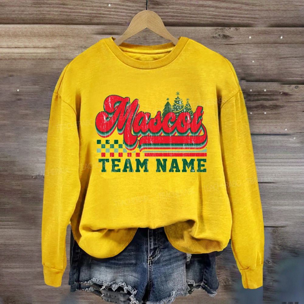 Personalized School Mascot  And Team Name Sweatshirt