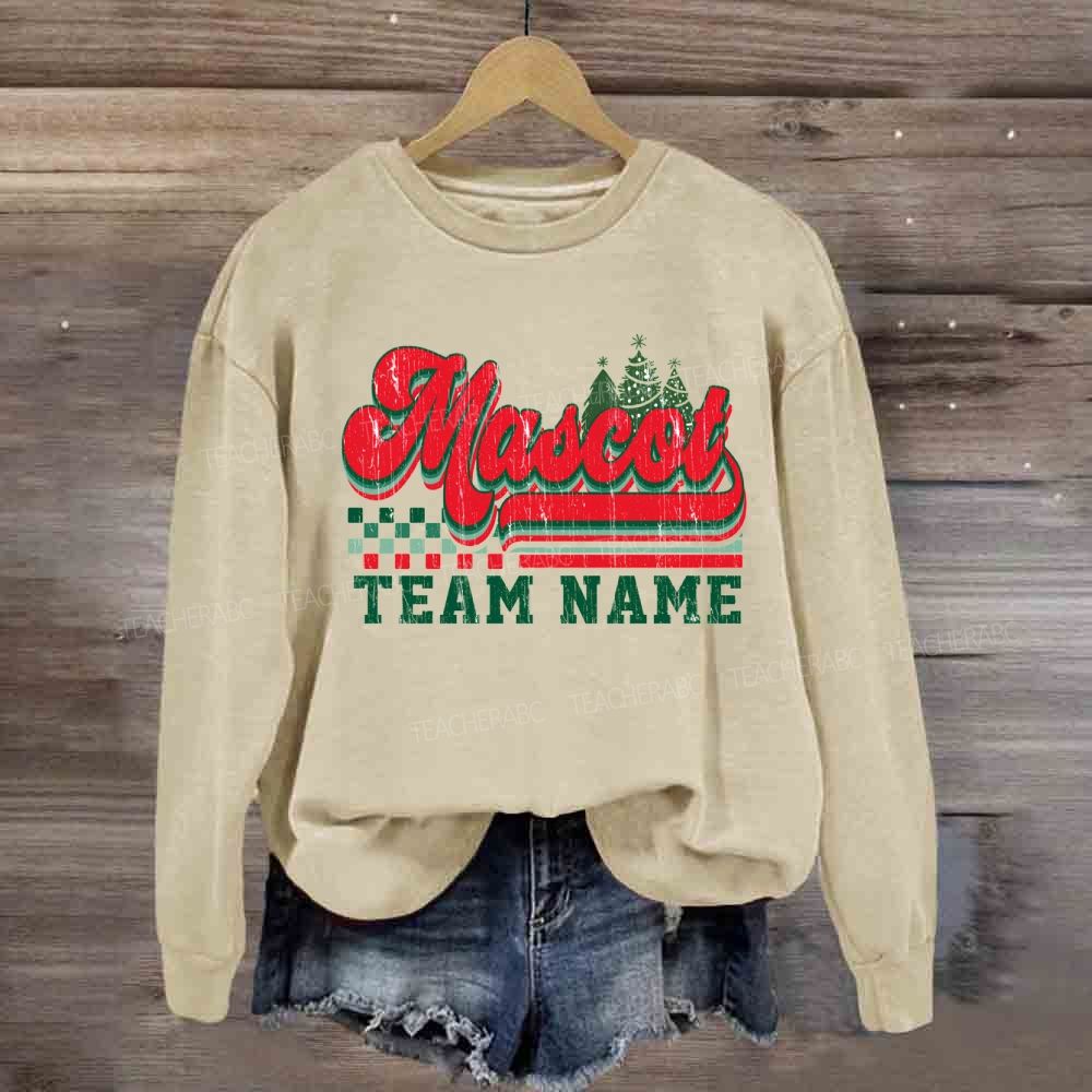 Personalized School Mascot  And Team Name Sweatshirt
