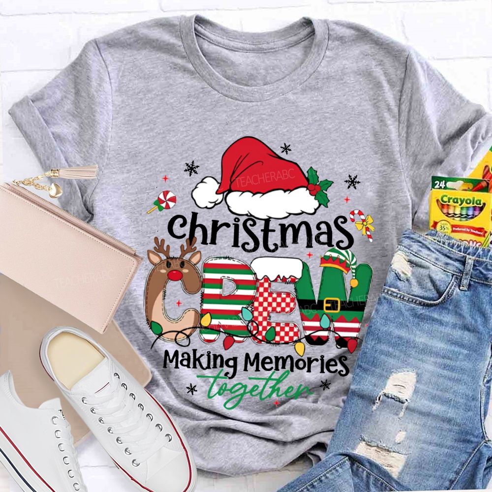 Christmas Crew Making Memories Together Christmas Hat T-shirt