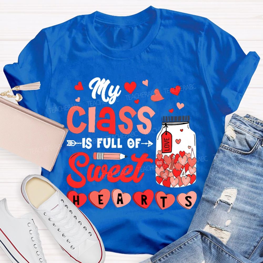 My Class Full Of Sweet Hearts Love Pink Heart T-shirt