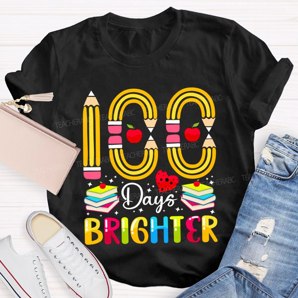 100 Days Bright Pencil Digital Stamping T-shirt