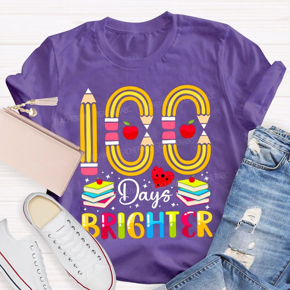 100 Days Bright Pencil Digital Stamping T-shirt