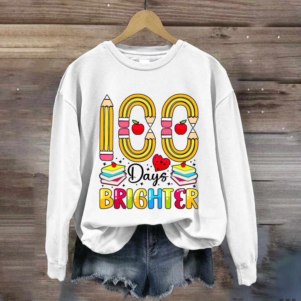 100 Days Bright Pencil Digital Sweatshirt