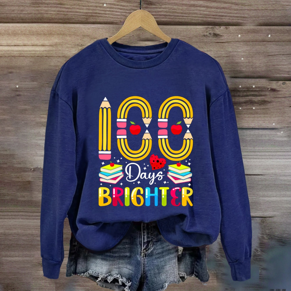 100 Days Bright Pencil Digital Sweatshirt