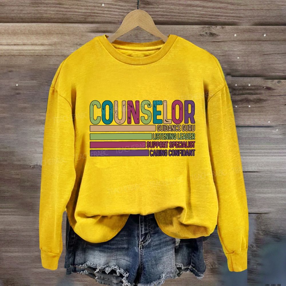Counselor Guidance Guru Listening Leader Support Specialist Sweatshirt