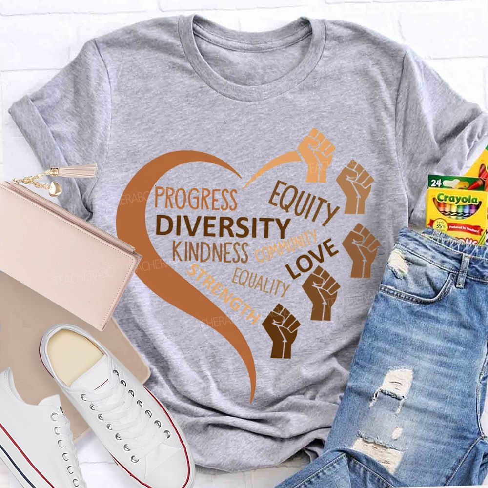 Progress Equity Diversity Kindness Community T-shirt
